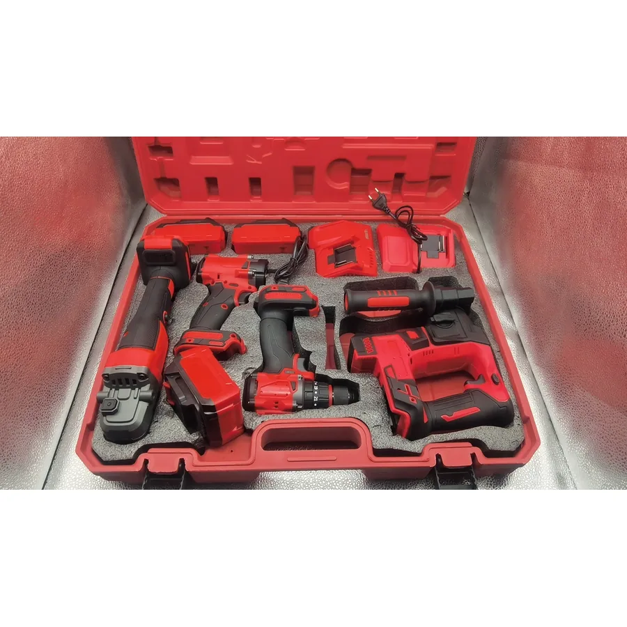 Cordless Four-Piece Tool Kit - Blow-Molded Case